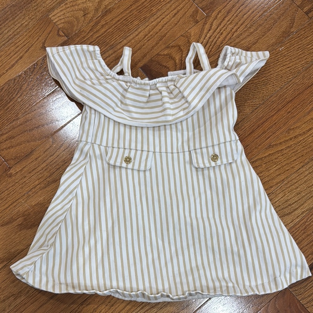 Janie and Jack Striped Off-Shoulder Kids Top